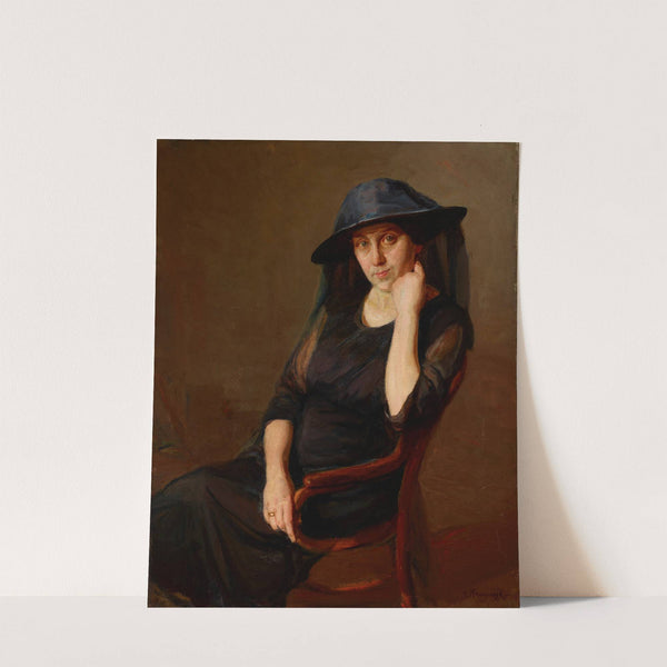 Portrait of Mrs K., Artist's Wife by Aleksander Krawczyk