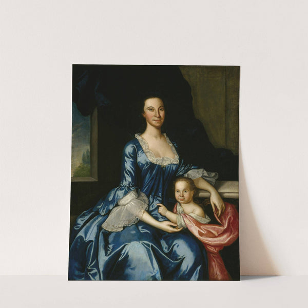 Portrait of Mrs. Matthew Tilghman (Anna Lloyd, 1724–1794) and Her Daughter, Anna Maria (1755–1843) by John Hesselius