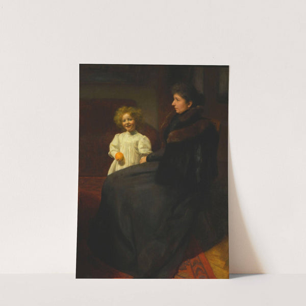 Portrait of Mrs. Oderfeld with her daughter (Lady with a child, Portrait of Mrs. O.) by Józef Pankiewicz