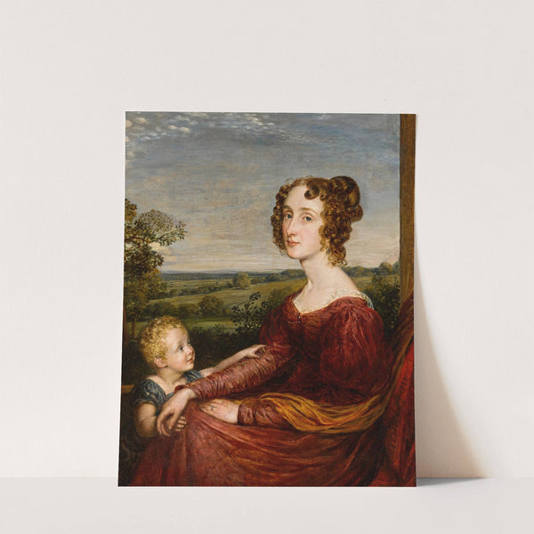 Portrait of Mrs. William Wilberforce and Child by John Linnell