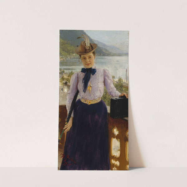 Portrait Of Natalia Nordmann by Ilya Efimovich Repin