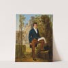Portrait of Nicolas-Pierre Tiolier (1784-1843), standing in the gardens at Villa Medici by Louis-Vincent-Léon Pallière