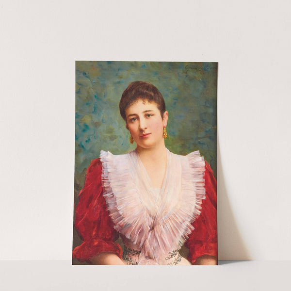 Portrait of Olga Sardegna Daverio by Eugen von Blaas