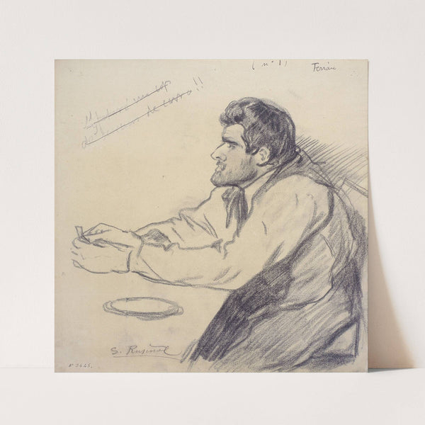 Portrait of Pere Ferran by Santiago Rusiñol