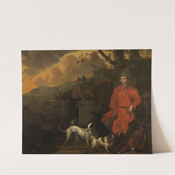 Portrait of Philippus Baldaeus and Gerrit Mossopotam by Johan de la Rocquette