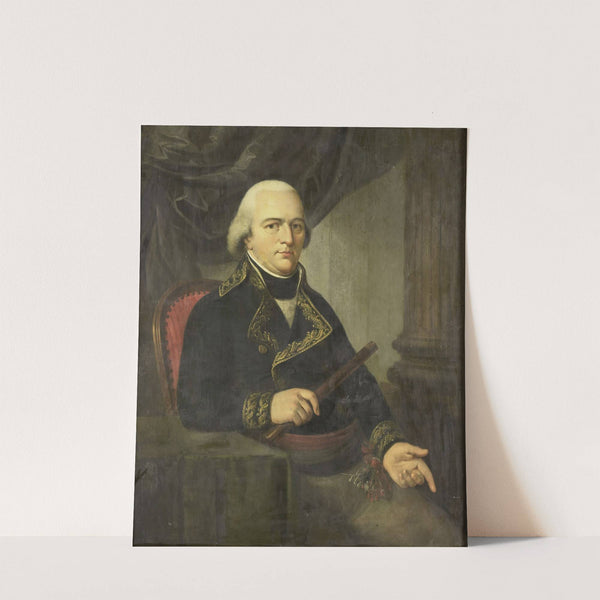 Portrait of Pieter Gerardus van Overstraten, Governor-General of the Dutch East Indies (1802 - 1820) by Adriaan de Lelie