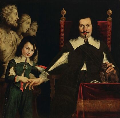 Portrait of Pietro Bombarda and his son, Antonio
