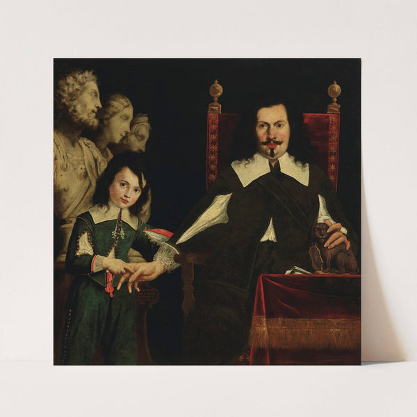 Portrait of Pietro Bombarda and his son, Antonio by Pier Francesco Cittadini