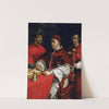 Portrait of Pope Leo X with Cardinals Giulio de' Medici and Luigi de' Rossi by Raphael