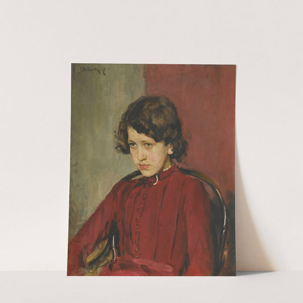 Portrait Of Praskovia Anatolievna Mamontova by Valentin Alexandrovich Serov