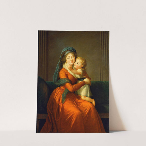Portrait of princess Alexandra Golitsyna and her son Piotr by Elisabeth Louise Vigée Le Brun