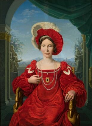 Portrait of princess Augusta Von Hessen-Kassel