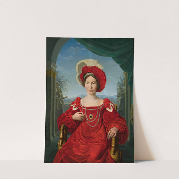 Portrait of princess Augusta Von Hessen-Kassel by Friedrich Bury