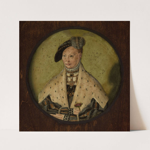 Portrait of princess Dorothea, wife of Albrech of Prussia by Jacob Binck