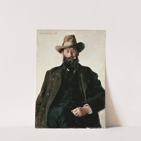 Portrait of Professor Amund Helland by Erik Werenskiold