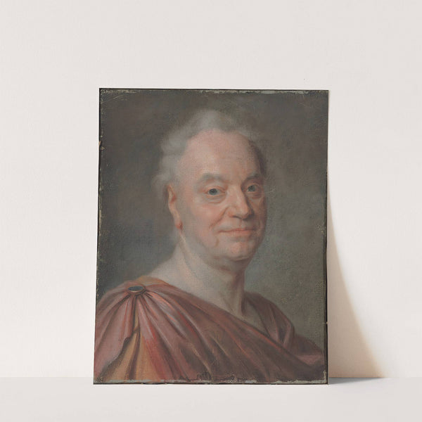 Portrait of Prosper Jolyot de Crébillon by Maurice-Quentin de La Tour