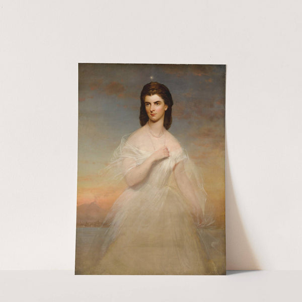 Portrait Of Queen Maria Sophie Of Naples (19th Century) by European School