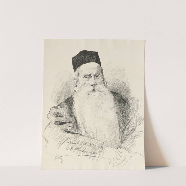 Portrait of Rabbi Abraham Perlmutter (1919) by Stanisław Lentz