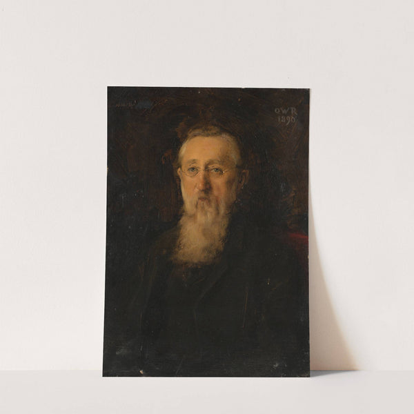 Portrait of Reinhard Roederstein (father of the painter) (1889 – 1890) by Ottilie Wilhelmine Roederstein