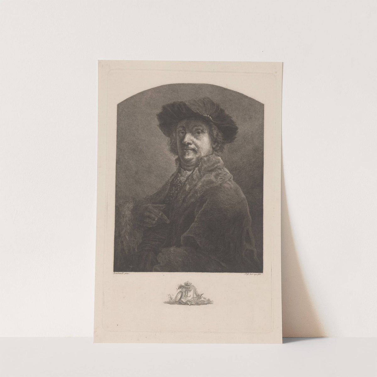 Portrait of Rembrandt van Rijn by Carl Ernst Christoph Hess