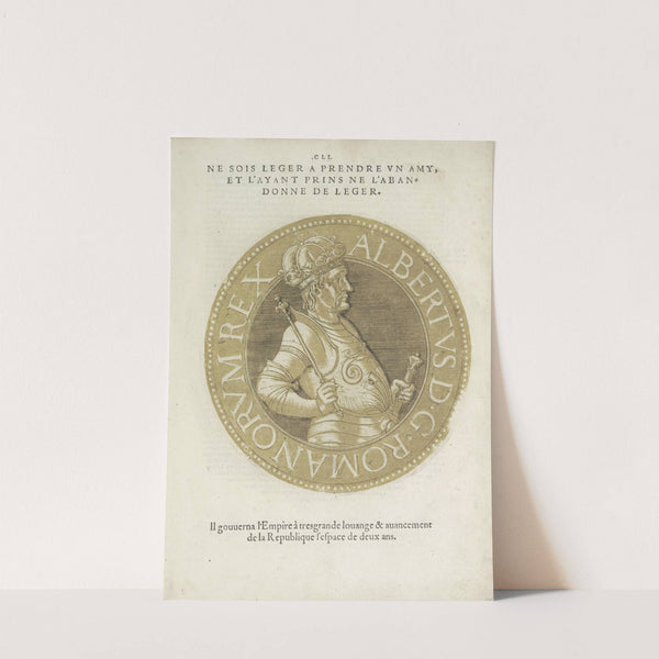 Portrait of Roman King Albrecht II (1557-1559) by Hubert Goltzius