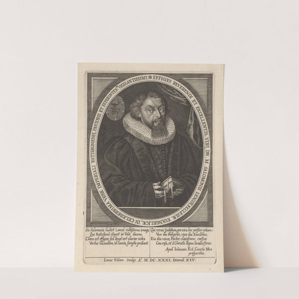 Portrait of Salomon Lenz (1631) by Lucas Kilian