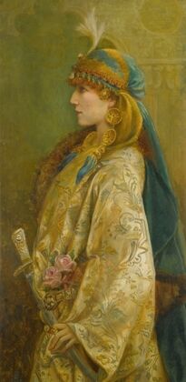 Portrait Of Sarah Bernhardt As Roxanna In ‘adrienne Lecouvreur’ — size preview
