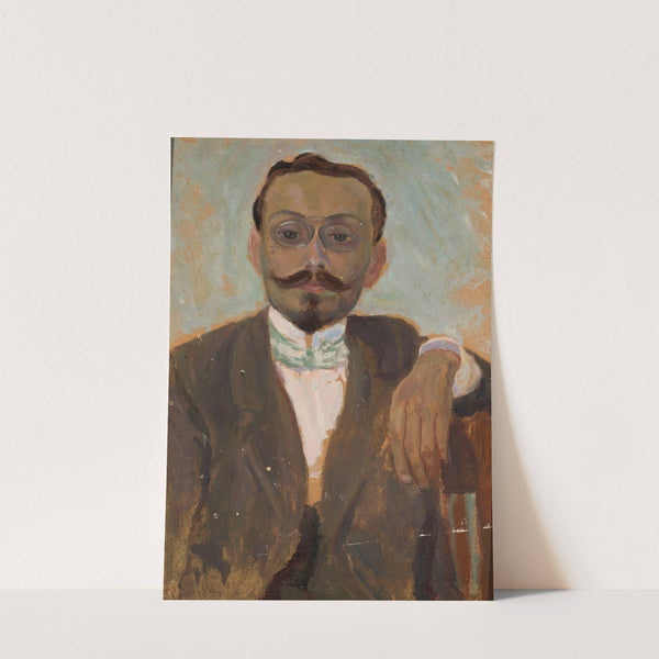 Portrait of sculptor Bolesław Bałzukiewicz by Tadeusz Makowski