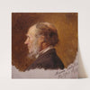 Portrait of Simon Toldstad. Study (1869) by Adolph Tidemand