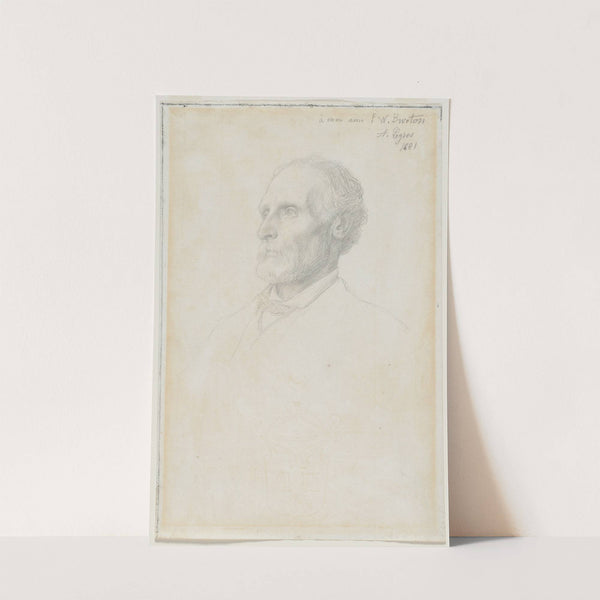 Portrait of Sir Frederick W. Burton, Director of the National Gallery, London (1881) by Alphonse Legros