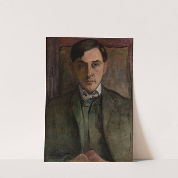 Portrait of Stanisław Ignacy Witkiewicz (1906-1916) by Władysław Ślewiński