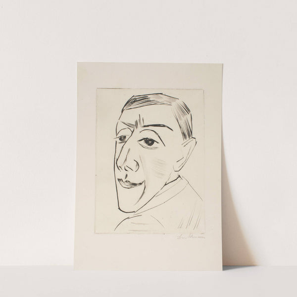 Portrait of the actor N. M. Zeretelli (1924) by Max Beckmann