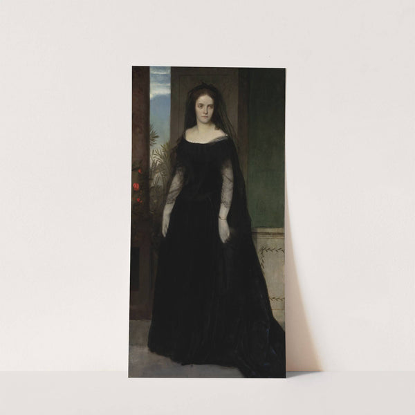 Portrait of the Actress Fanny Janauschek (1861) by Arnold Böcklin