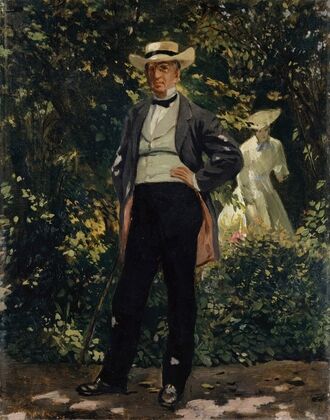 Portrait of the American Secretary of State William H. Seward in the Garden