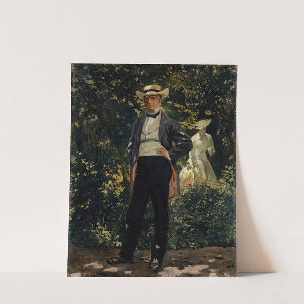 Portrait of the American Secretary of State William H. Seward in the Garden by Frank Buchser