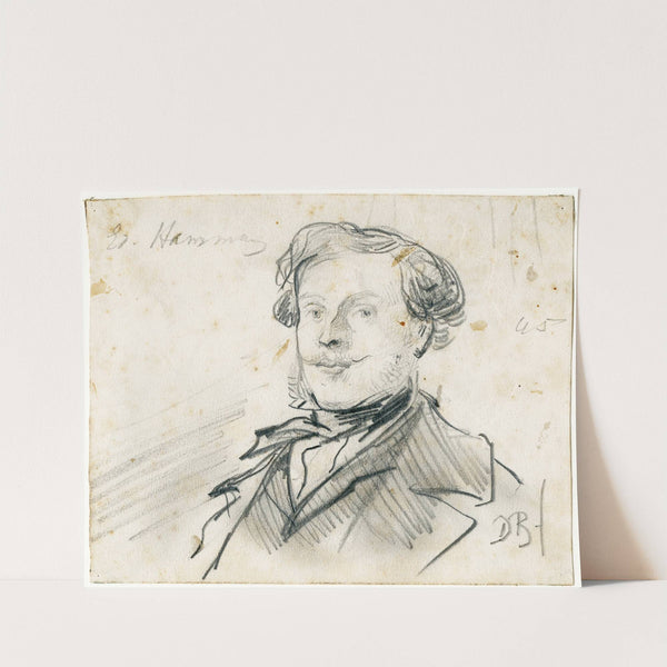 Portrait of the artist Edouard Hamman by David Bles