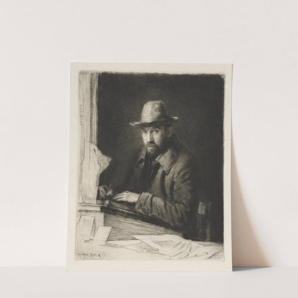 Portrait of the Artist in a Hat, No 2 (1908) by Muirhead Bone