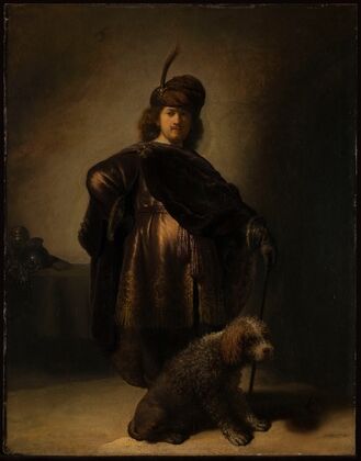 Portrait of the artist in oriental costume