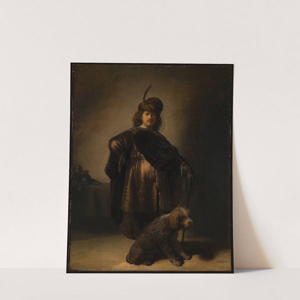 Portrait of the artist in oriental costume by Rembrandt van Rijn