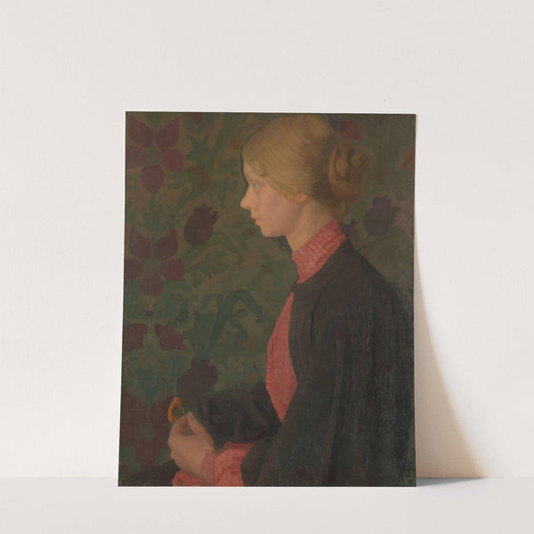 Portrait of the Artist Ragnhild (Lalla) Hvalstad by Thorvald Erichsen