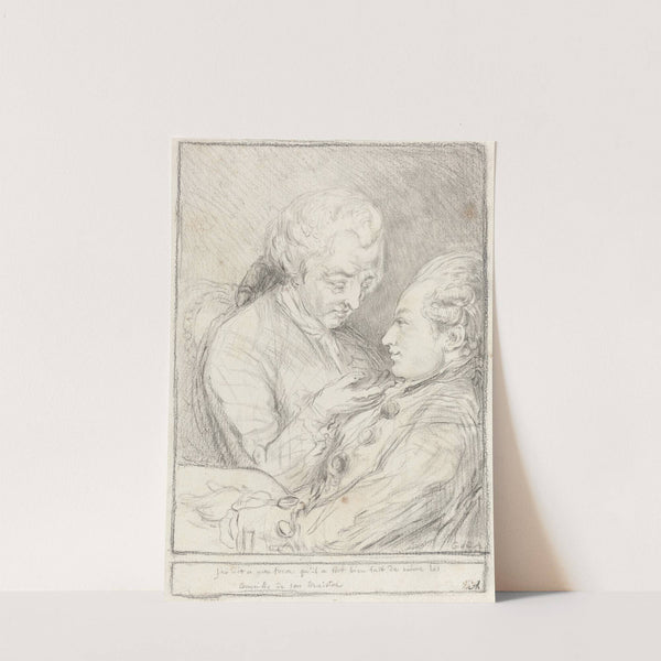 Portrait of the Artist with His Younger Brother, Augustin Saint-Aubin (1771) by Imitator of Gabriel Jacques de Saint-Aubin