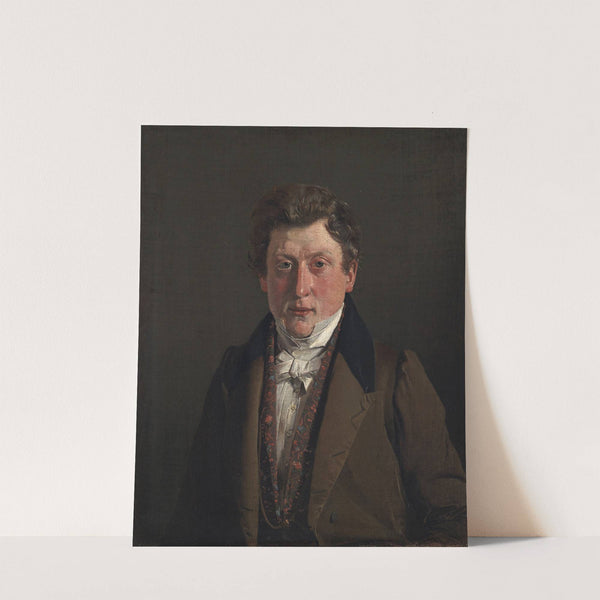 Portrait of the Artist´s Cousin and Brother-in-Law, the Grocer Christian Petersen by Christen Købke