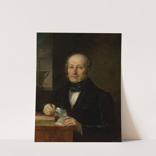 Portrait of the artist’s father, Levy Lesser (circa 1850) by Aleksander Lesser