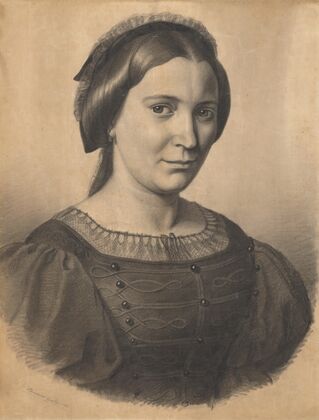 Portrait of the artist’s mother (Gizela Lanszgallnerová)