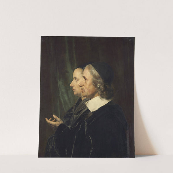 Portrait of the Artist's Parents,Salomon de Bray and Anna Westerbaen by Jan de Bray