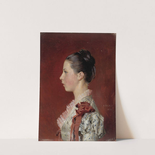 Portrait Of The Artist’s Sister Annie Edelfelt (1883) by Albert Edelfelt