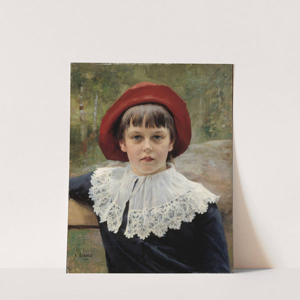 Portrait Of The Artist’s Sister Berta Edelfelt (1884) by Albert Edelfelt