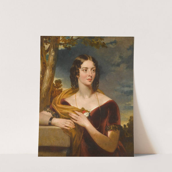 Portrait of the artist's sister Elizabeth Wood (b. 1808) by John Wood