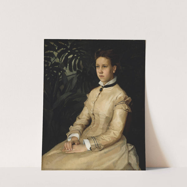 Portrait Of The Artist’s Sister Ellen Edelfelt (1876) by Albert Edelfelt