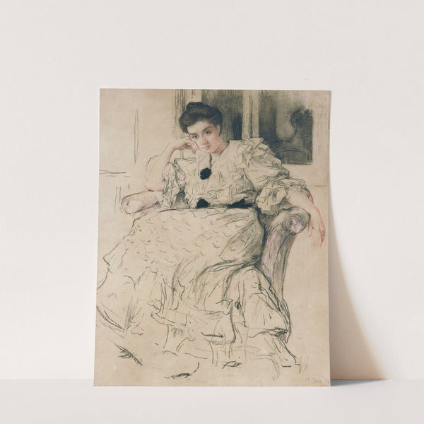 Portrait Of The Artist’S Wife by Ossip Emmanuilovich Braz